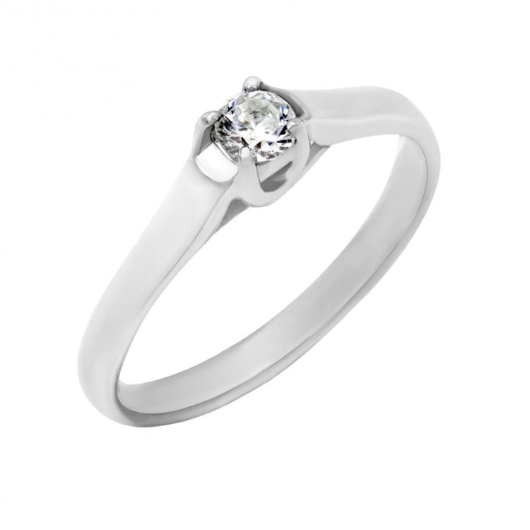 Zásnubný zlatý prsteň s diamantom Deana