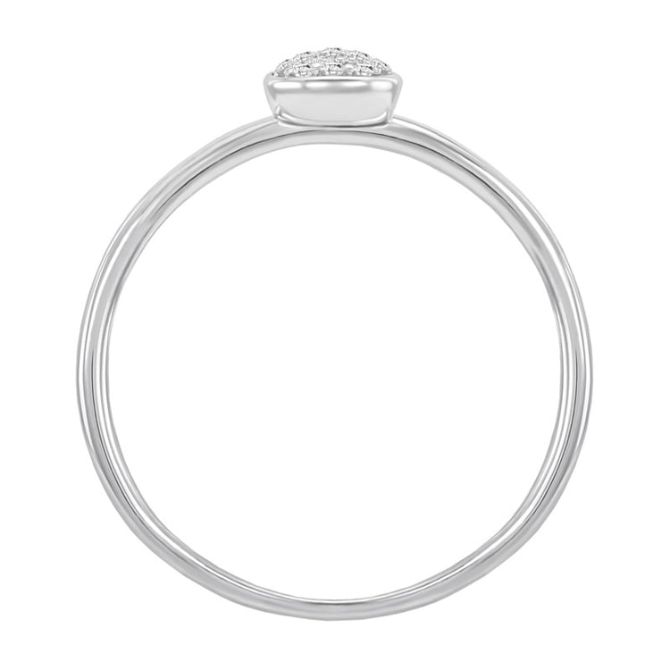 Zlatý prsteň v tvare kvapky plný diamantov Mloune 35464