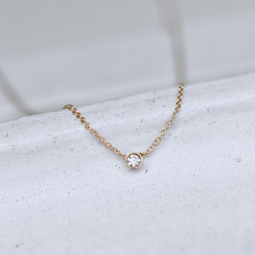 Minimalistický náhrdelník s lab-grown diamantom Vieny