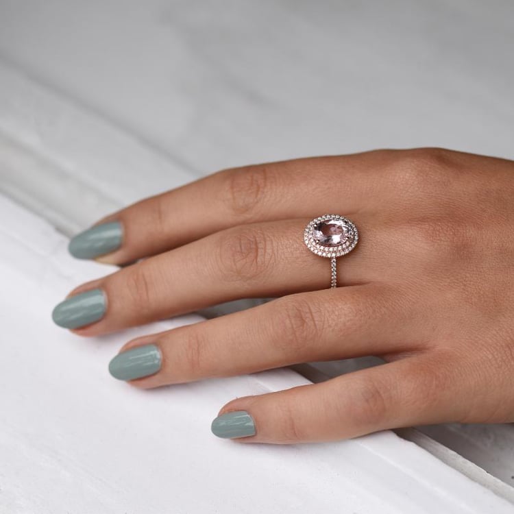 Morganitový prsteň 15397