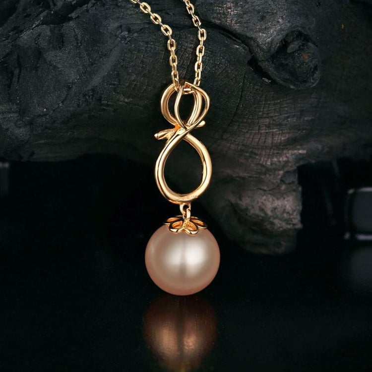 Zlatý perlový náhrdelník 13123