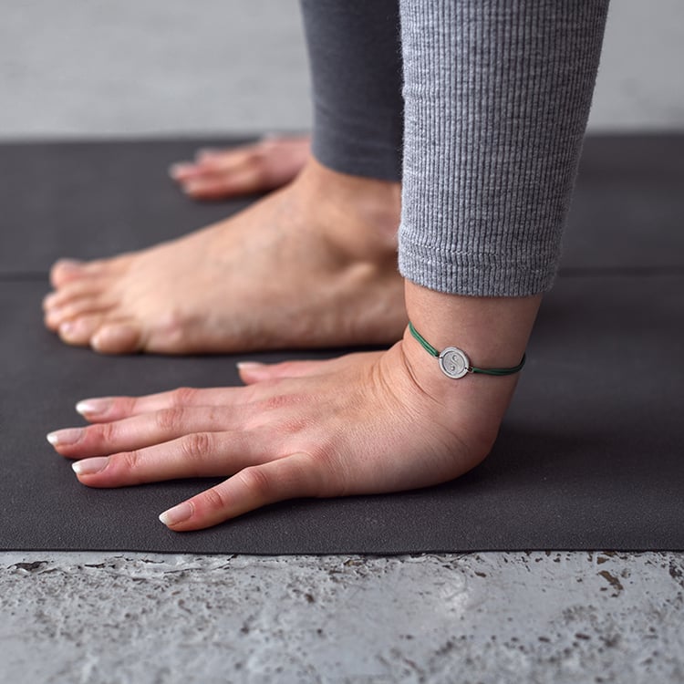 Povrázkový joga náramok so symbolom Jin Jang 134191