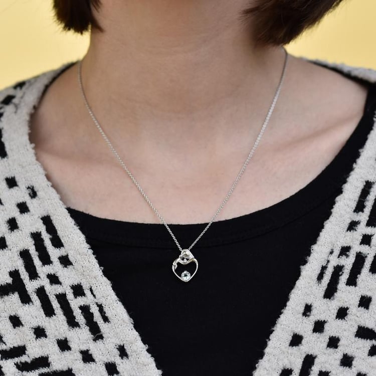 Zlatý prívesok matka a dieťa 24243