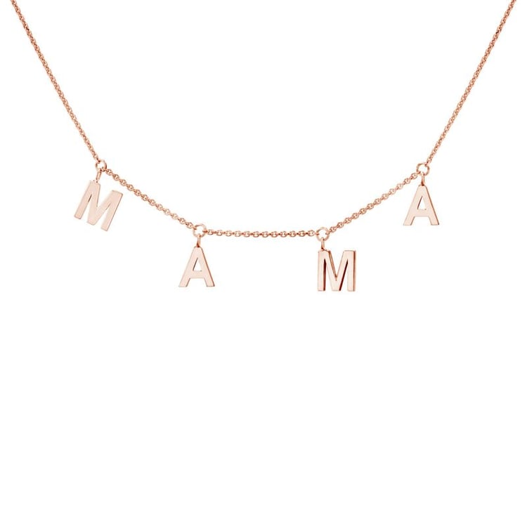 Strieborný náhrdelník s písmenami Mama 99630