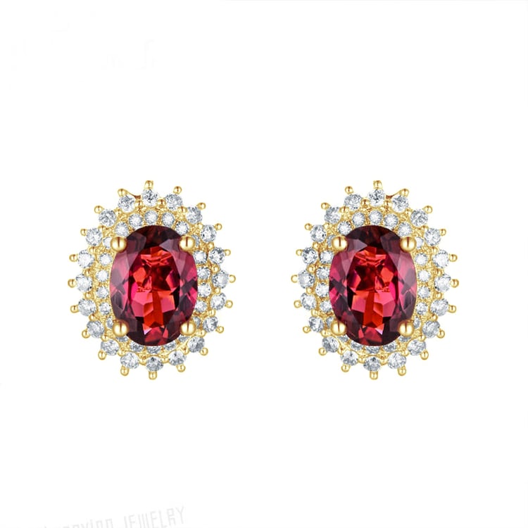 Náušnice s turmalínmi 82526