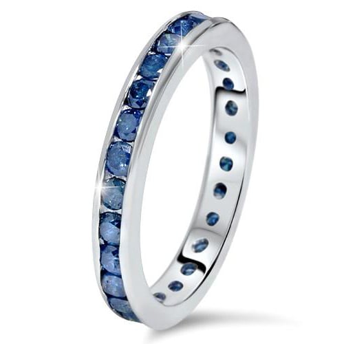 Zlatý prsteň s modrými diamantmi