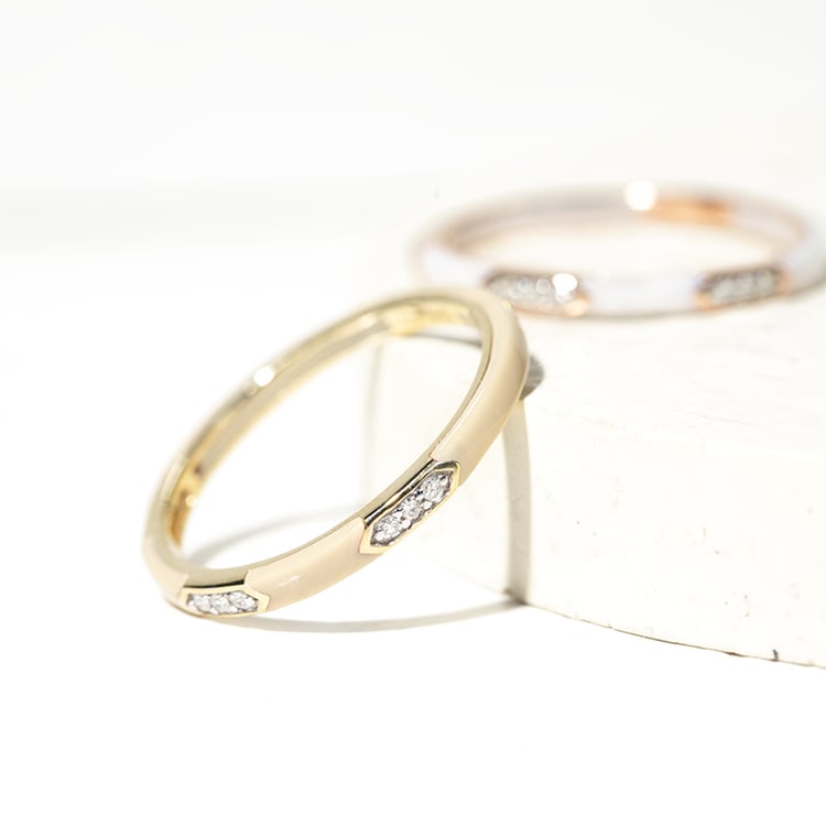 Keramický prsteň s diamantmi Amila 127595