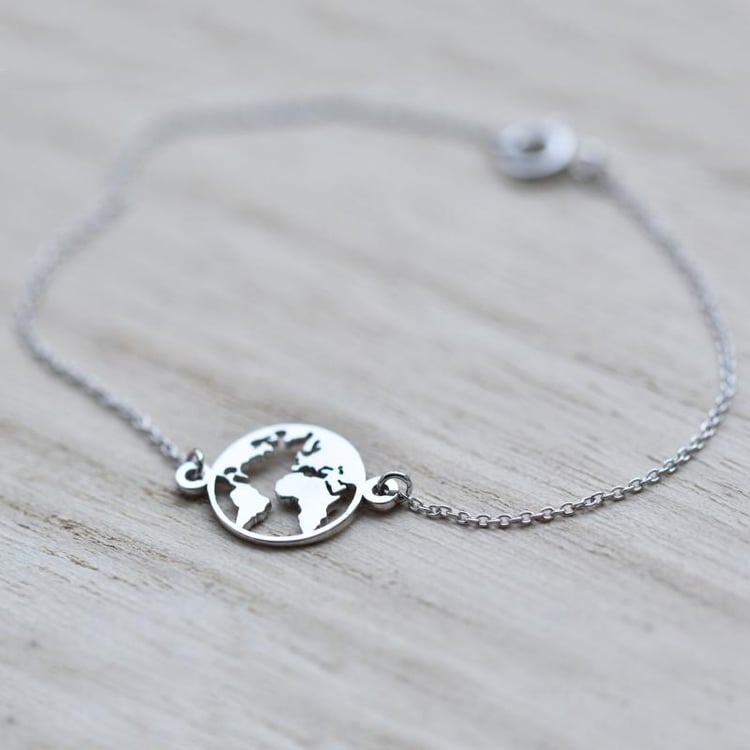 Dámsky náramok s mapou sveta 42558