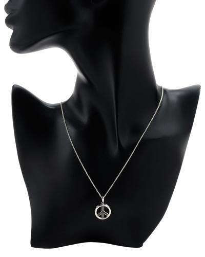 Strieborný prívesok s čiernymi diamantmi 825