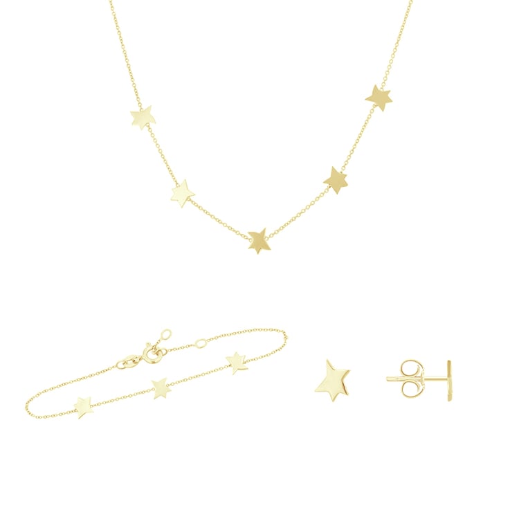 Strieborná kolekcia šperkov s hviezdami Malý princ 122263