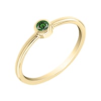Zlatý minimalistický prsteň s tsavorit granátom Kathleen
