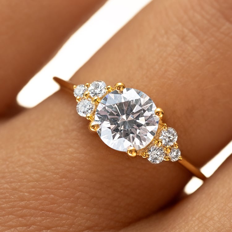 Zásnubný prsteň s lab-grown diamantmi Agathe 139471