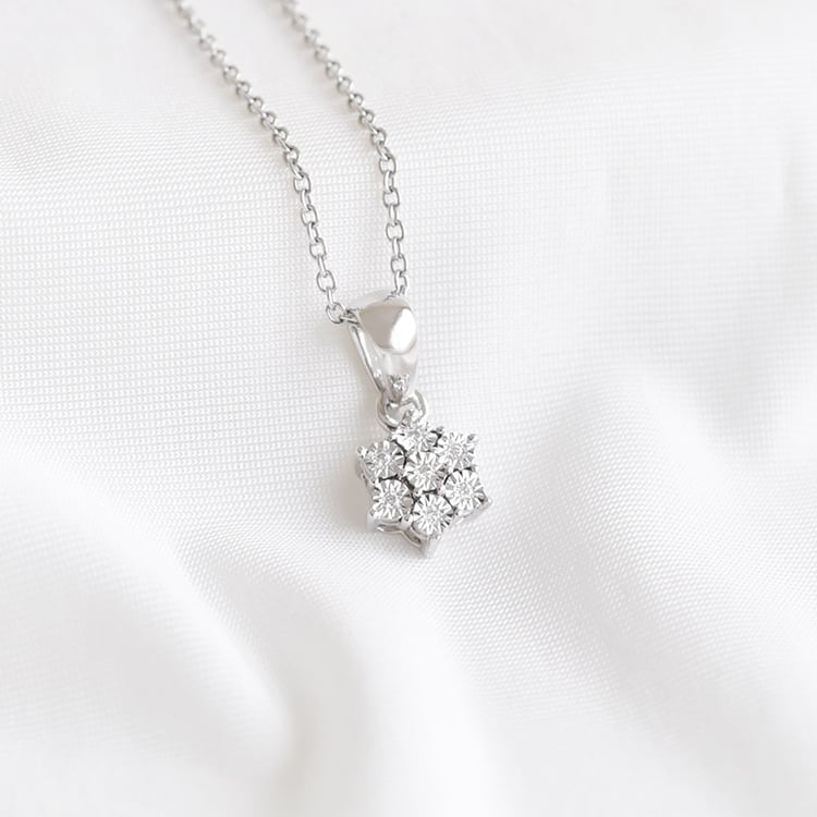 Diamantový prívesok z bieleho zlata 93200