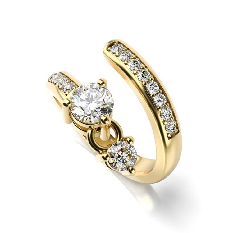 Diamntový zlatý prsteň 15882