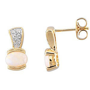 Náušnice s opálmi 