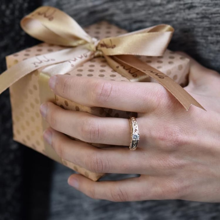 Vintage zásnubný prsteň 11174