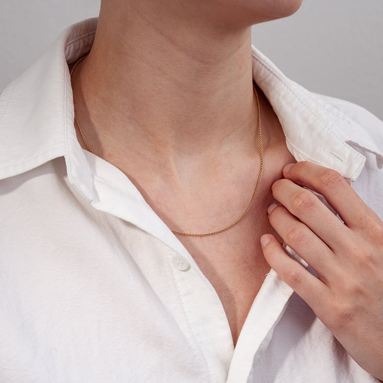 Ankr retiazka 45 cm z 14k zlata so šírkou 1.4 mm 131233