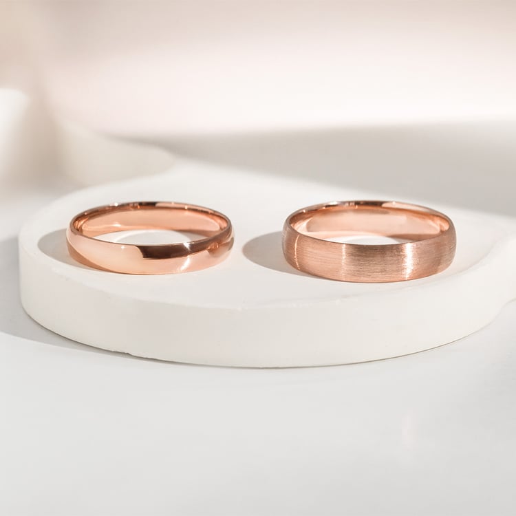 Komfortné svadobné obrúčky zo zlata 157024