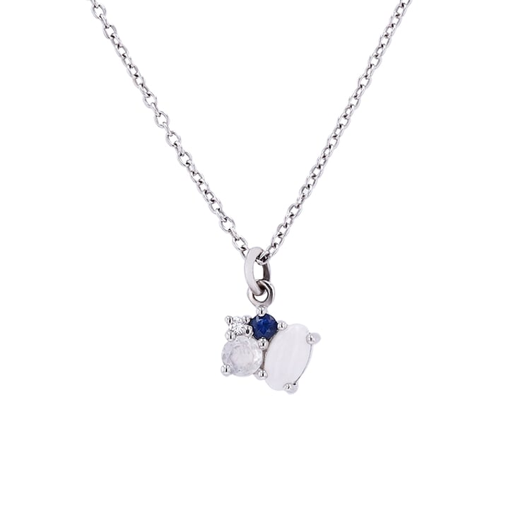 Jedinečný cluster náhrdelník zo zlata