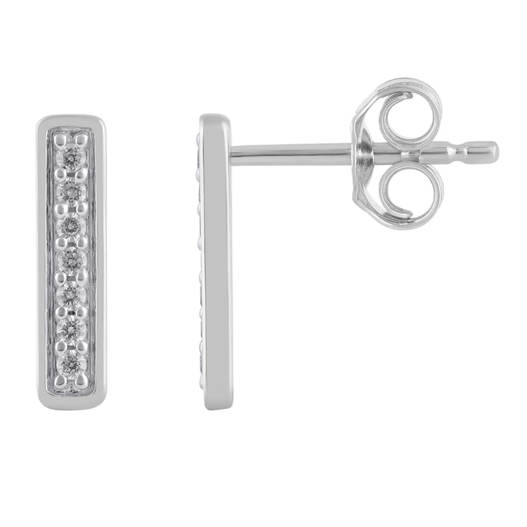 Zlaté náušnice s lab-grown diamanmi Lena 158530