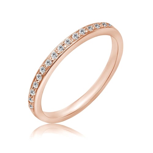 Eternity prsteň s lab-grown diamantmi a pánsky komfortný prsteň Lulit