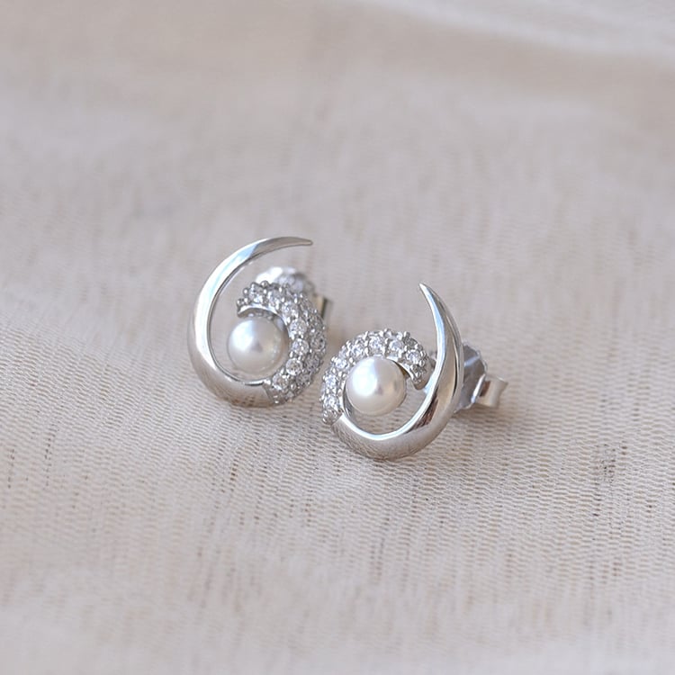 Napichovacie náušnice s perlami 68937