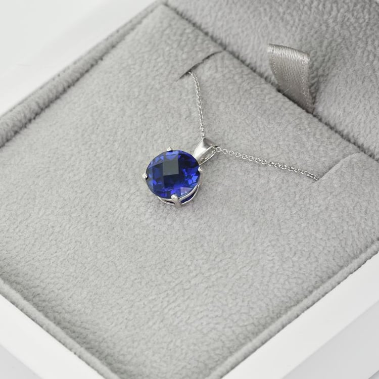 Zafírový zlatý prívesok 38372