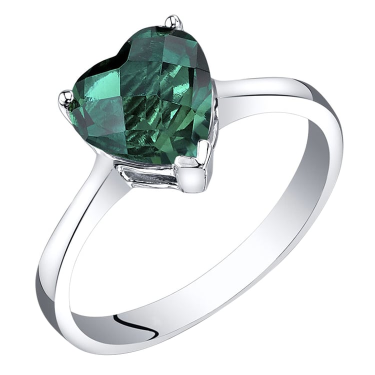 Zlatý prsteň so smaragdom v tvare srdca Madalena