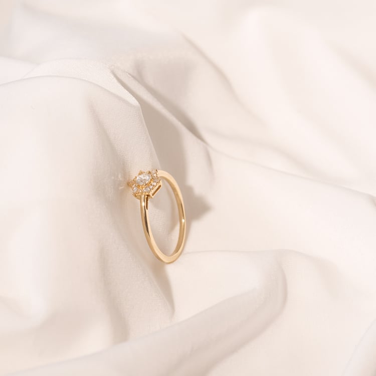 Prsteň s lab-grown diamantmi Placide 102109