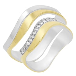 Zlaté svadobné obrúčky s diamantmi Noelia