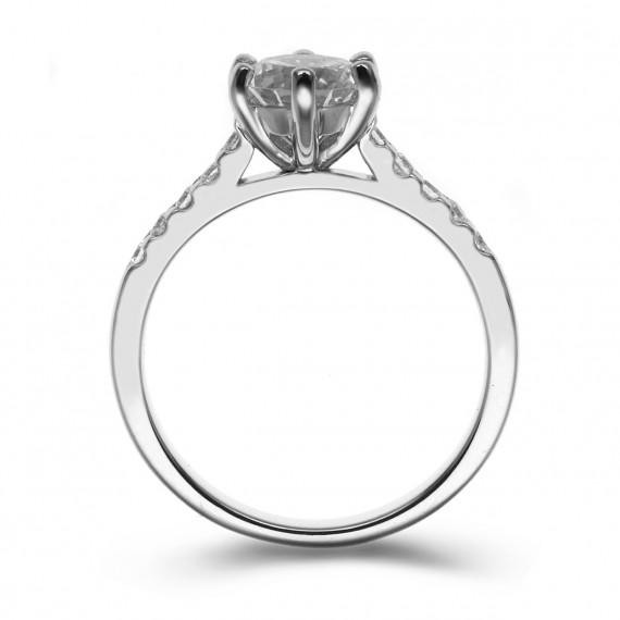 Prsteň z platiny Padma 11122