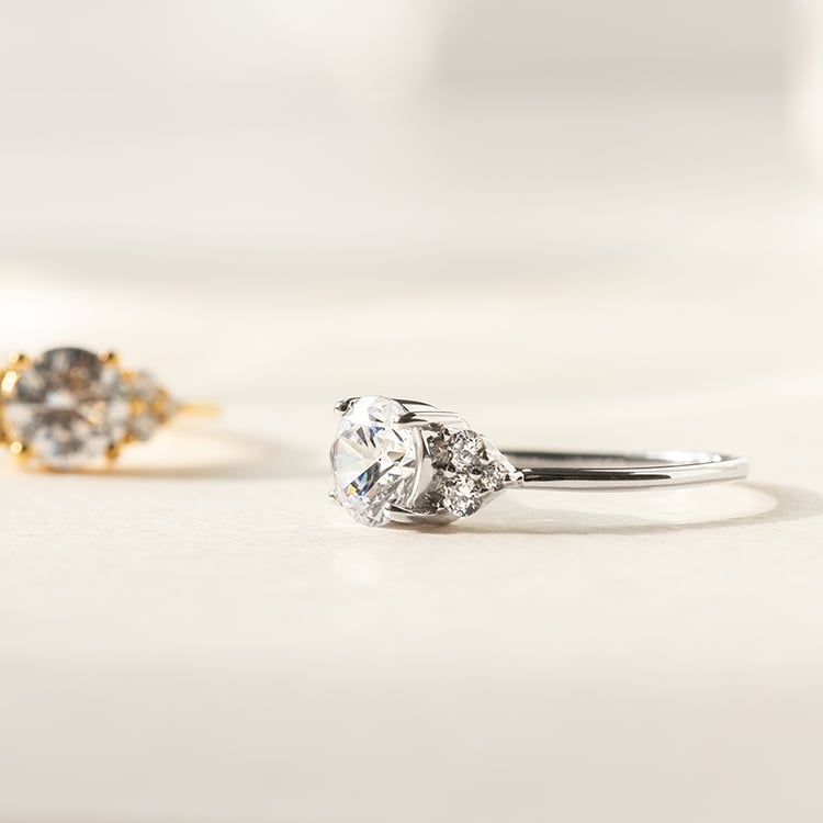 Zásnubný prsteň zo zlata s lab-grown diamantom Agathe 157673