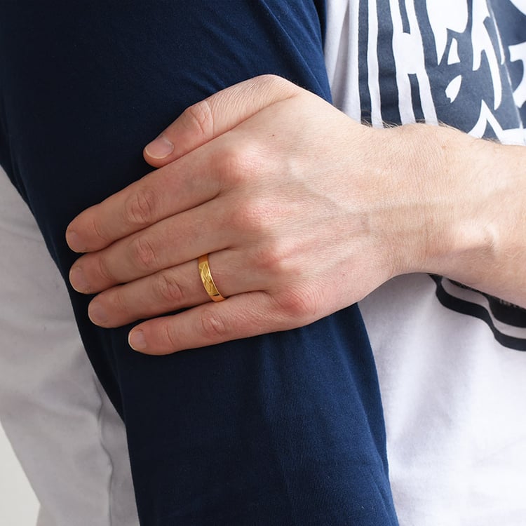 Pánský snubný prsteň zo zlata 76979