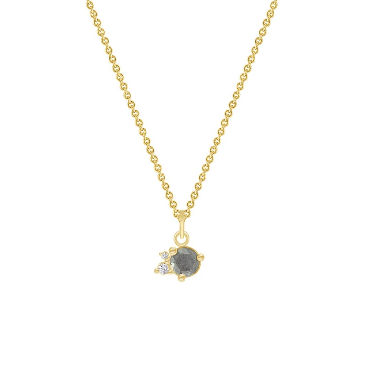 Náhrdelník sa salt and pepper diamantom 69183