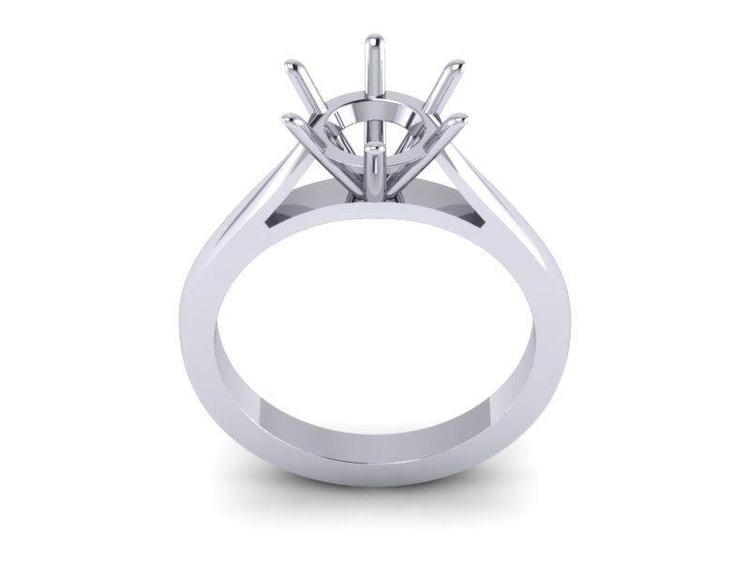 Prsteň z bieleho zlata Orlanda 6762