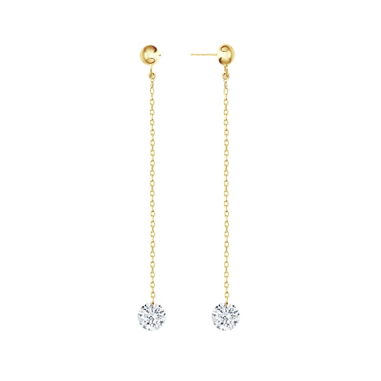 Zlaté visacie náušnice