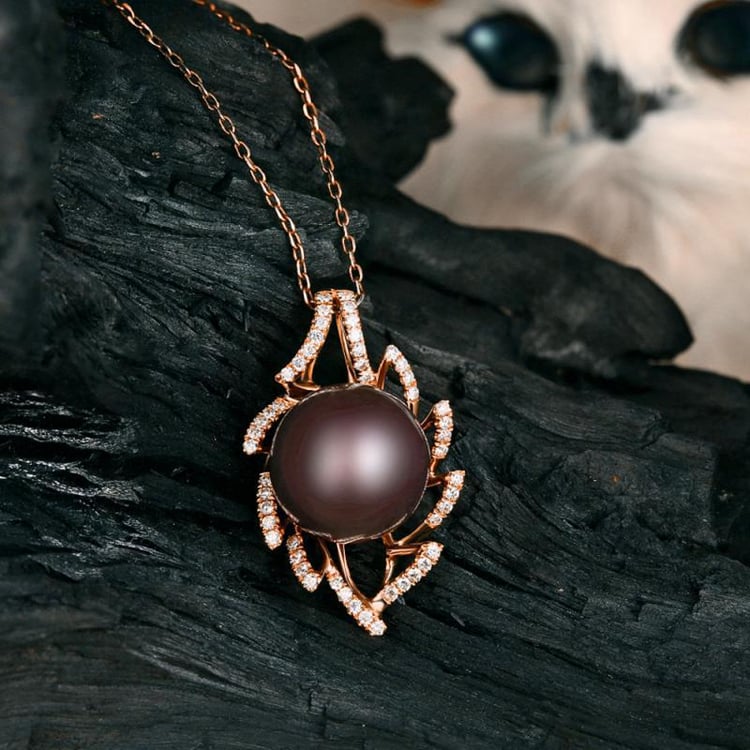 Perlový náhrdelník zo zlata 13128