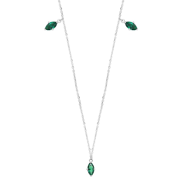 Zlatý náhrdelník s brazílskymi smaragdy 163890