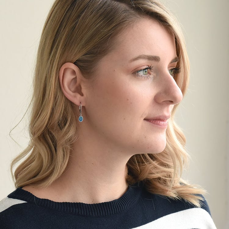 Visiace náušnice s opálmi 72100