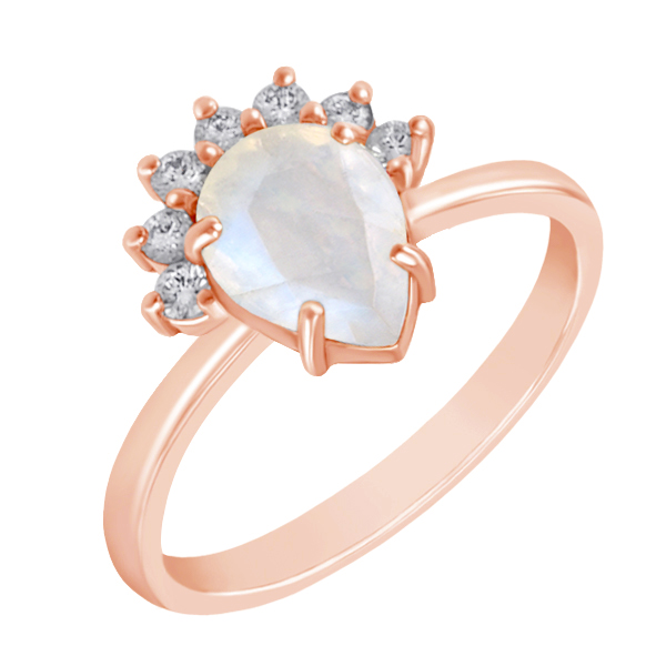 Zásnubní prsteň z ružového zlata 71303