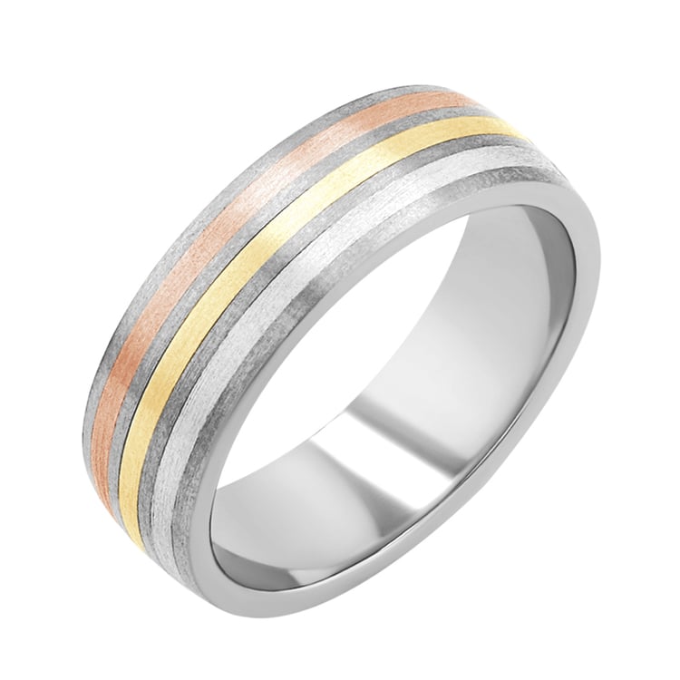 Snubné prstene z titánu, zlata a striebra Rufus 135685