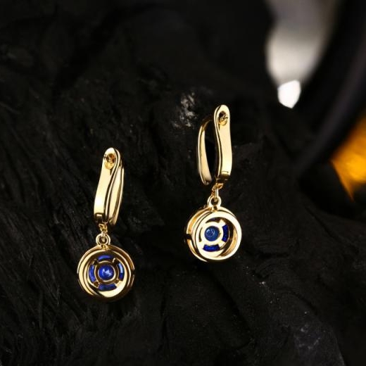 Visiace náušnice so zafírmi Larra 9989