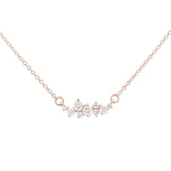 Cluster náhrdelník s diamantmi Beck