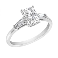 Zásnubný prsteň s emerald lab-grown diamantom Talena