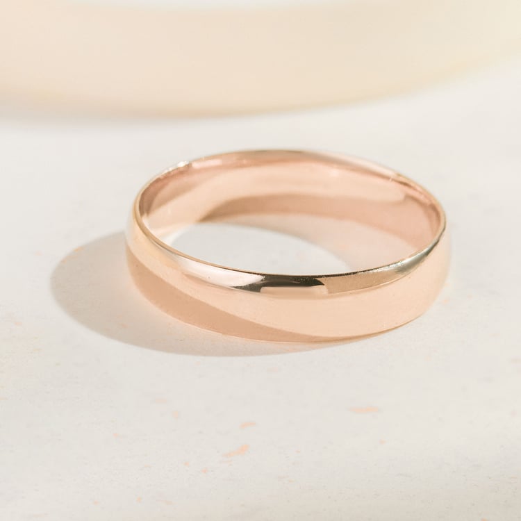 Komfortné svadobné obrúčky z orieškového zlata Ygyn 163724