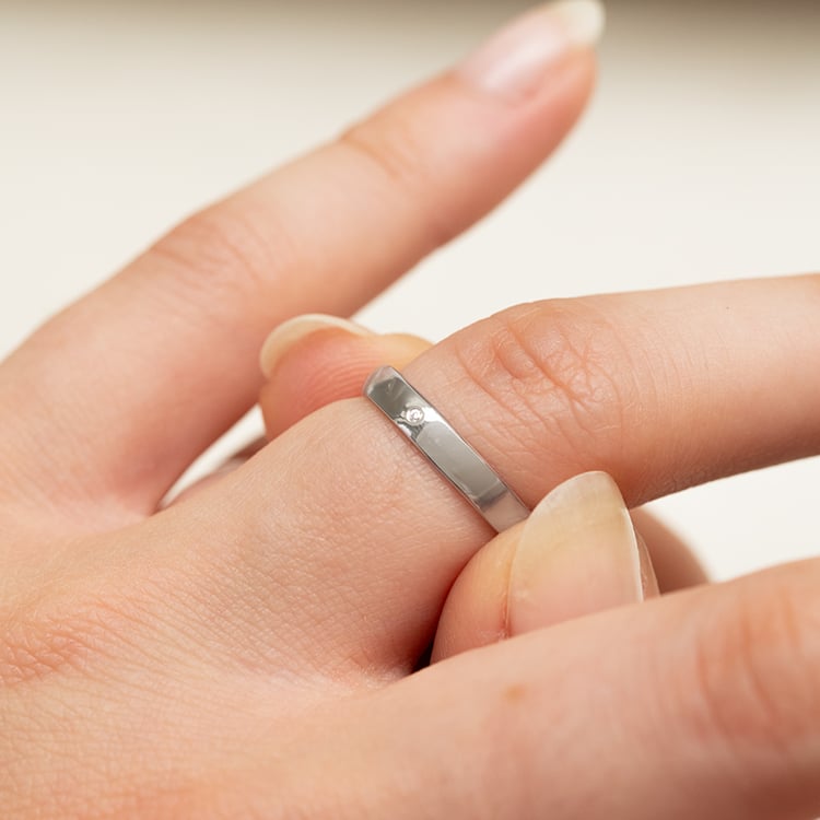 Zlaté svadobné obrúčky s diamantom Stanista 144026