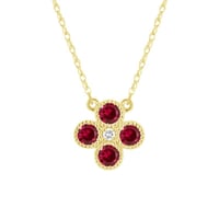 Rubínový náhrdelník s diamantom Emely