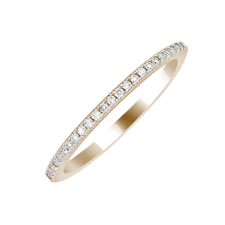 Eternity prsteň s lab-grown diamantmi z orieškového zlata Melech