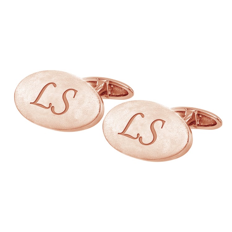 Zlaté manžetové gombíky s gravírom Stefan
