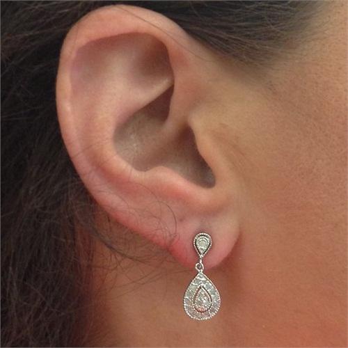 Zlaté náušnice s diamantmi 55338